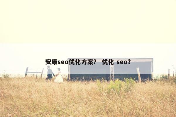 安康seo优化方案？ 优化 seo？