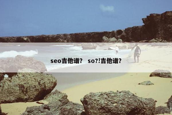 seo吉他谱？ so?!吉他谱？
