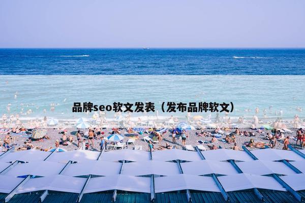 品牌seo软文发表（发布品牌软文）