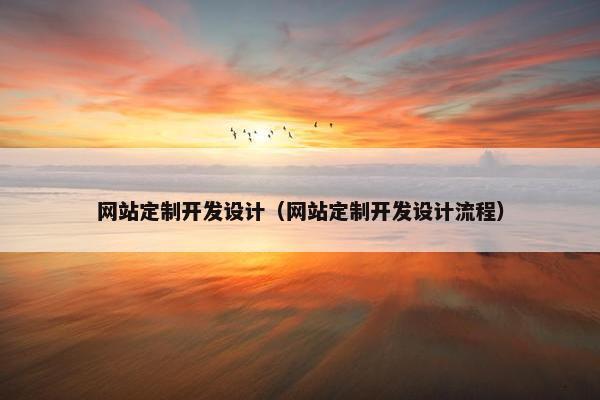 网站定制开发设计（网站定制开发设计流程）