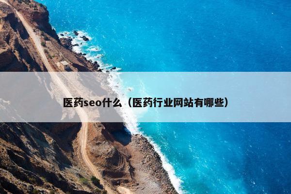医药seo什么（医药行业网站有哪些）