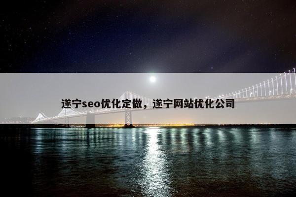 遂宁seo优化定做，遂宁网站优化公司