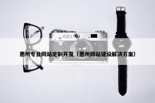 惠州专业网站定制开发（惠州网站建设解决方案）