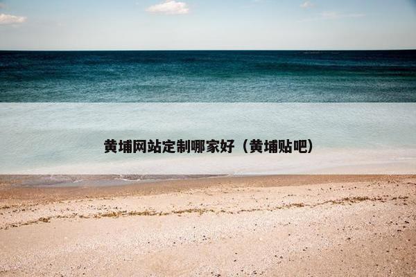 黄埔网站定制哪家好（黄埔贴吧）