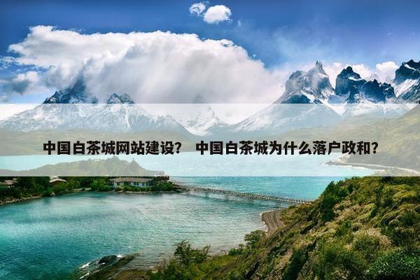 中国白茶城网站建设？ 中国白茶城为什么落户政和？