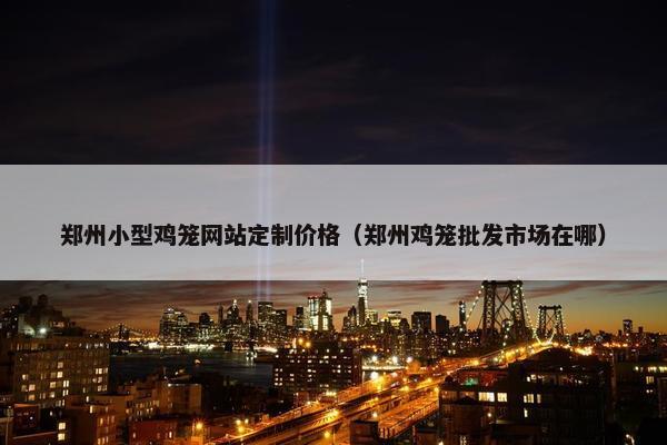 郑州小型鸡笼网站定制价格（郑州鸡笼批发市场在哪）