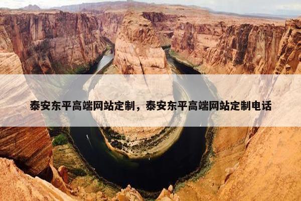 泰安东平高端网站定制，泰安东平高端网站定制电话