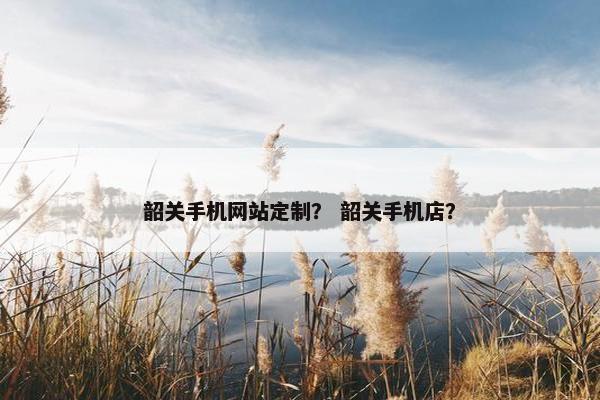 韶关手机网站定制？ 韶关手机店？