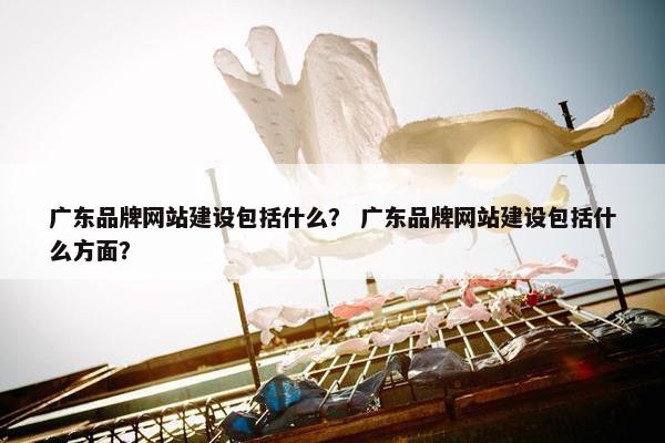 广东品牌网站建设包括什么？ 广东品牌网站建设包括什么方面？
