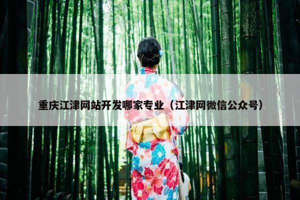 重庆江津网站开发哪家专业（江津网微信公众号）