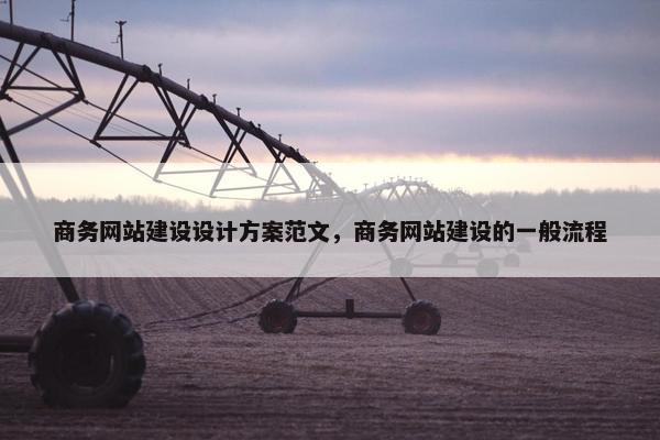 商务网站建设设计方案范文，商务网站建设的一般流程