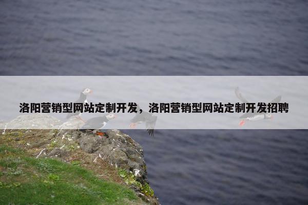 洛阳营销型网站定制开发，洛阳营销型网站定制开发招聘