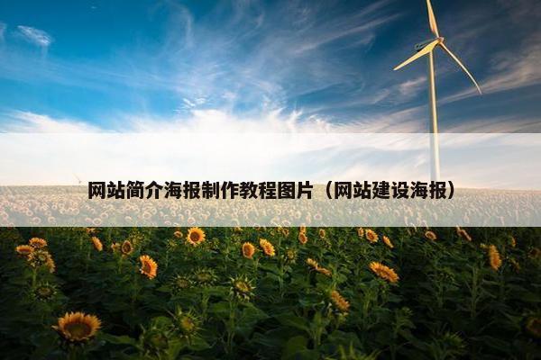 网站简介海报制作教程图片（网站建设海报）