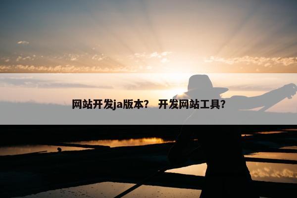 网站开发ja版本？ 开发网站工具？