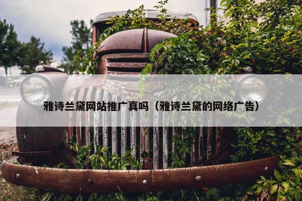 雅诗兰黛网站推广真吗（雅诗兰黛的网络广告）