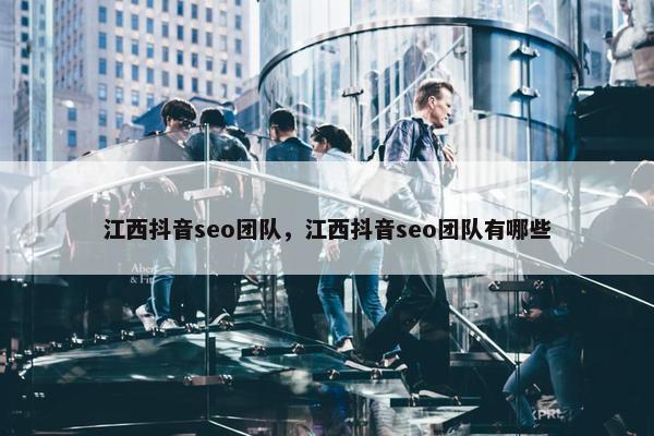 江西抖音seo团队，江西抖音seo团队有哪些