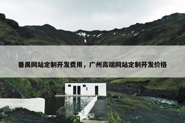 番禺网站定制开发费用，广州高端网站定制开发价格