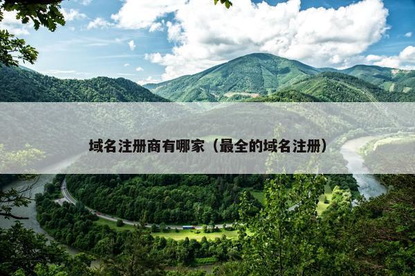 域名注册商有哪家（最全的域名注册）