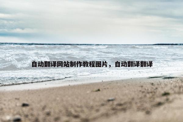 自动翻译网站制作教程图片，自动翻译翻译