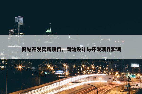 网站开发实践项目，网站设计与开发项目实训