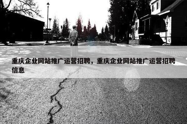 重庆企业网站推广运营招聘，重庆企业网站推广运营招聘信息