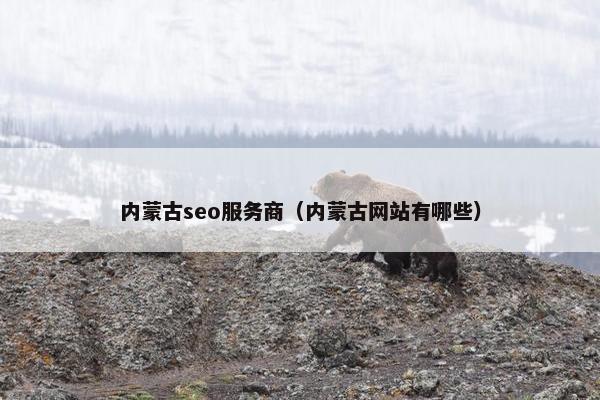 内蒙古seo服务商（内蒙古网站有哪些）