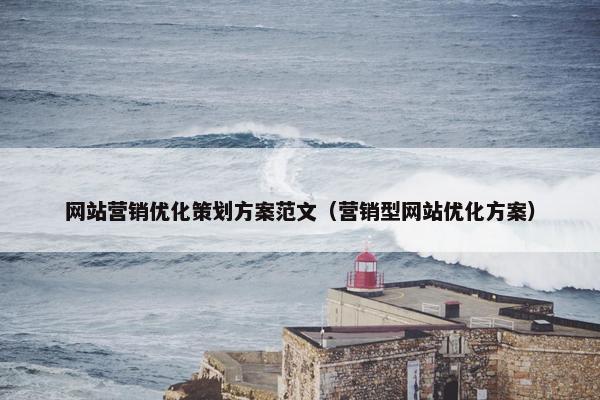 网站营销优化策划方案范文（营销型网站优化方案）