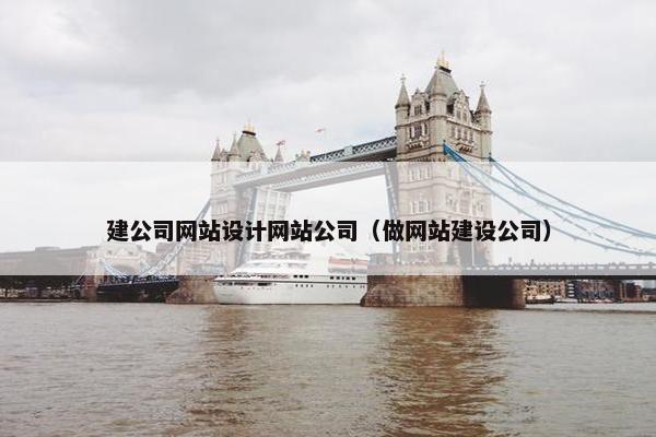 建公司网站设计网站公司（做网站建设公司）