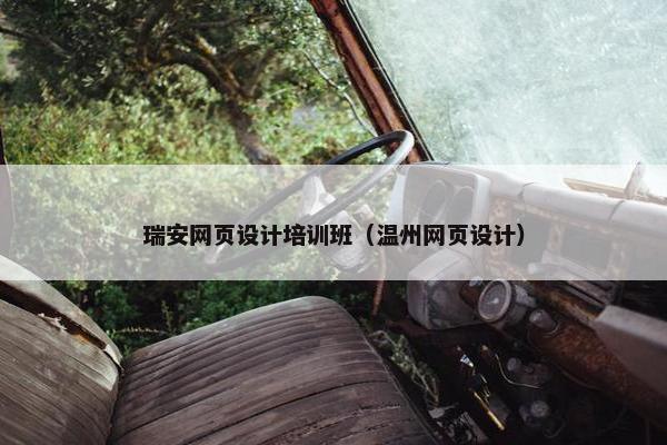 瑞安网页设计培训班（温州网页设计）