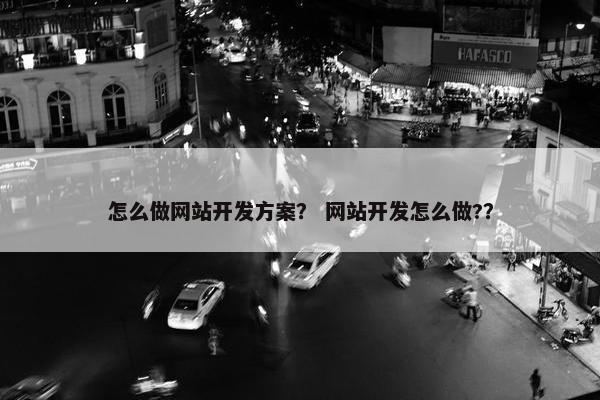 怎么做网站开发方案？ 网站开发怎么做?？