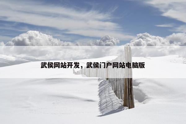 武侯网站开发，武侯门户网站电脑版