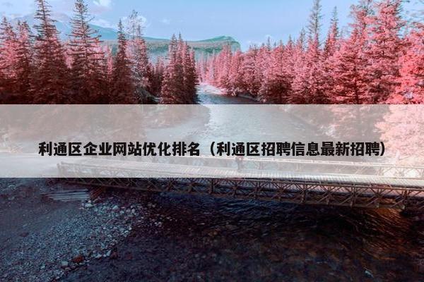 利通区企业网站优化排名（利通区招聘信息最新招聘）