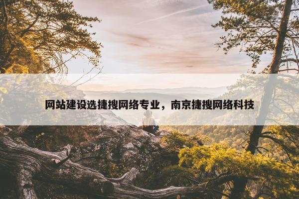 网站建设选捷搜网络专业，南京捷搜网络科技