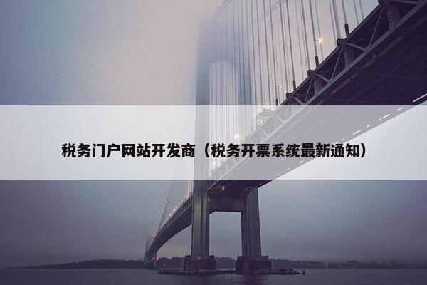 税务门户网站开发商（税务开票系统最新通知）