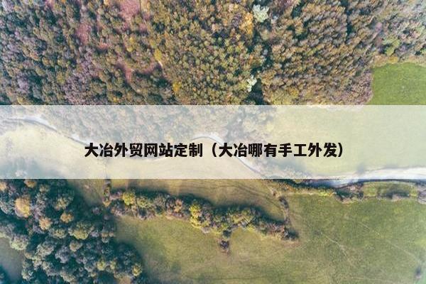大冶外贸网站定制（大冶哪有手工外发）