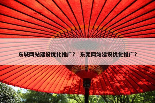 东城网站建设优化推广？ 东莞网站建设优化推广？