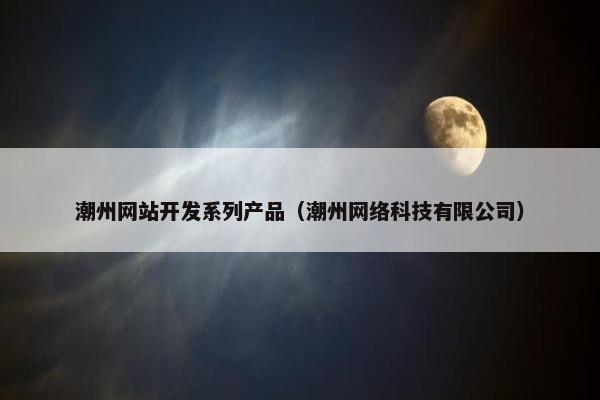 潮州网站开发系列产品（潮州网络科技有限公司）
