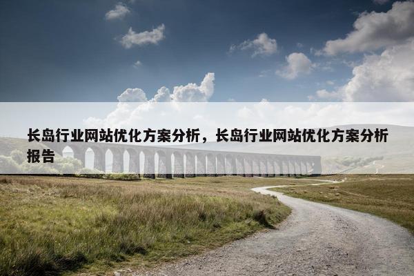 长岛行业网站优化方案分析，长岛行业网站优化方案分析报告