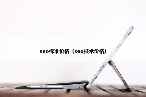 seo标准价格（seo技术价格）