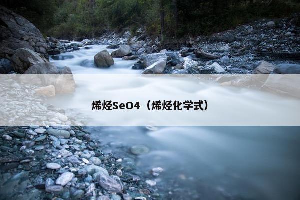 烯烃SeO4（烯烃化学式）