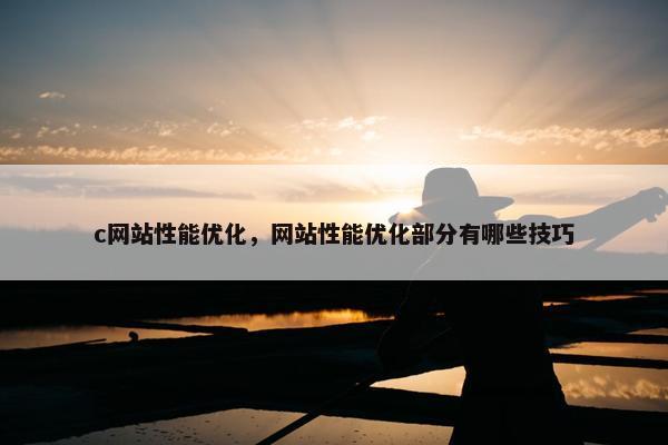 c网站性能优化，网站性能优化部分有哪些技巧
