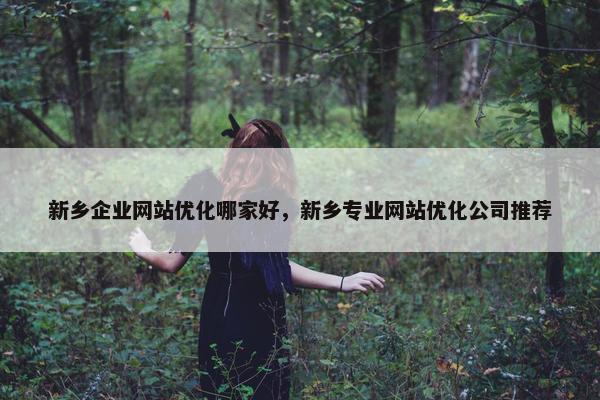 新乡企业网站优化哪家好，新乡专业网站优化公司推荐