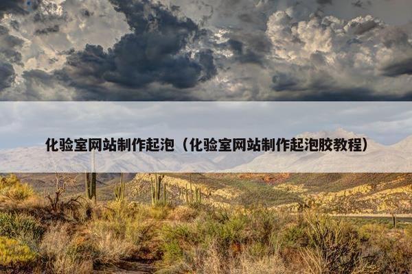 化验室网站制作起泡（化验室网站制作起泡胶教程）
