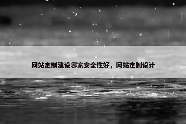 网站定制建设哪家安全性好，网站定制设计