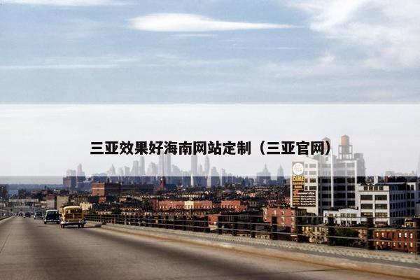 三亚效果好海南网站定制（三亚官网）