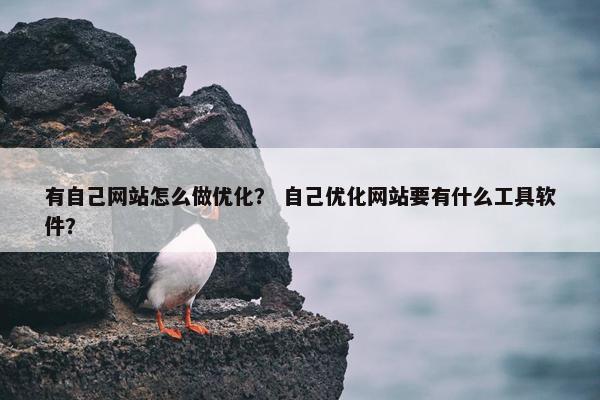 有自己网站怎么做优化？ 自己优化网站要有什么工具软件？