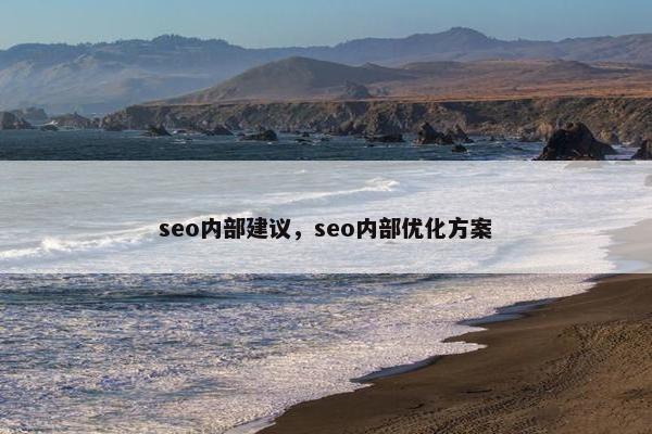 seo内部建议，seo内部优化方案