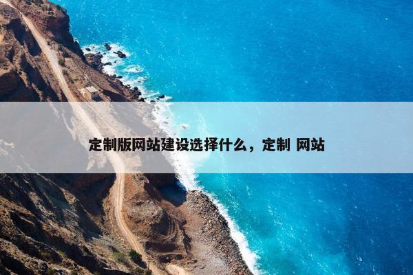 定制版网站建设选择什么，定制 网站