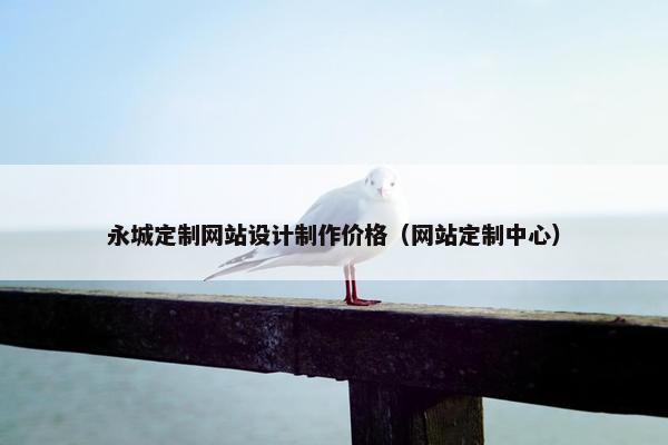 永城定制网站设计制作价格（网站定制中心）