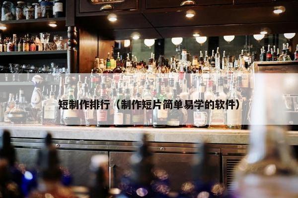 短制作排行（制作短片简单易学的软件）
